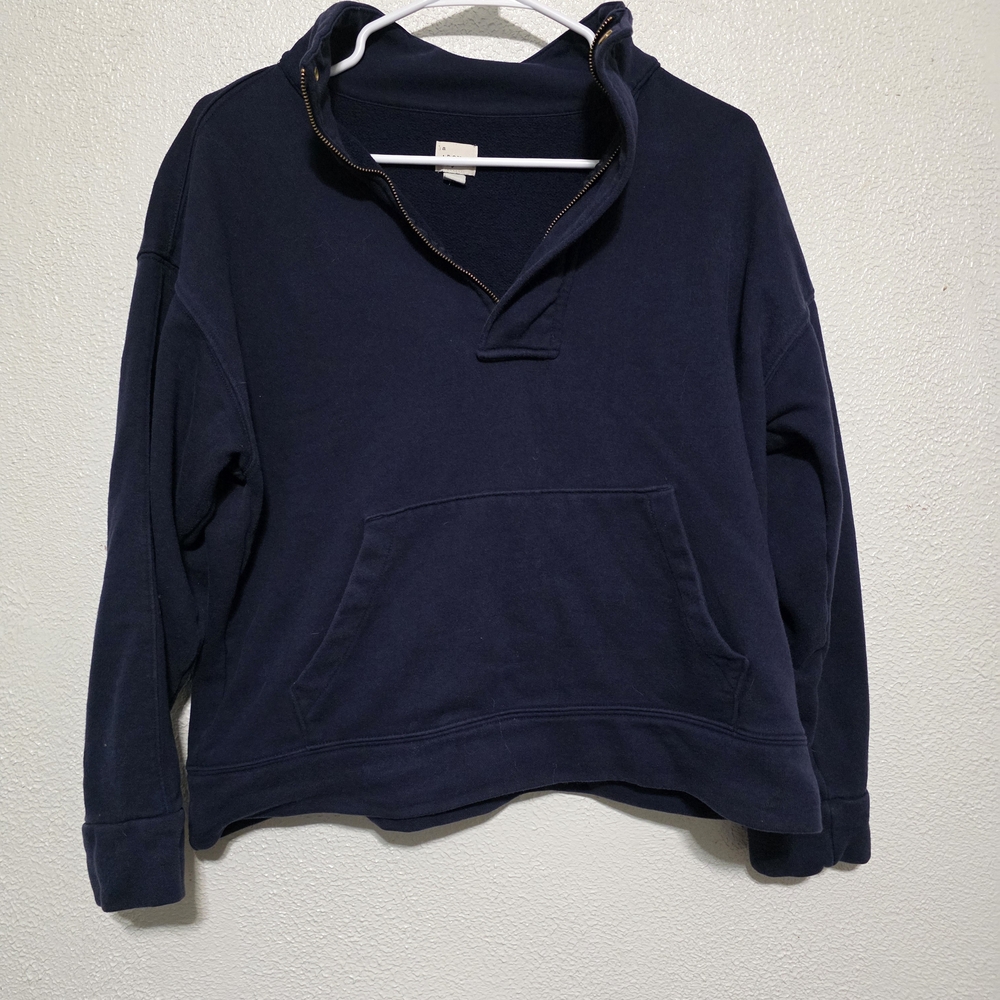 a new day Women's Dark Blue Half-Zip Sweatshirt